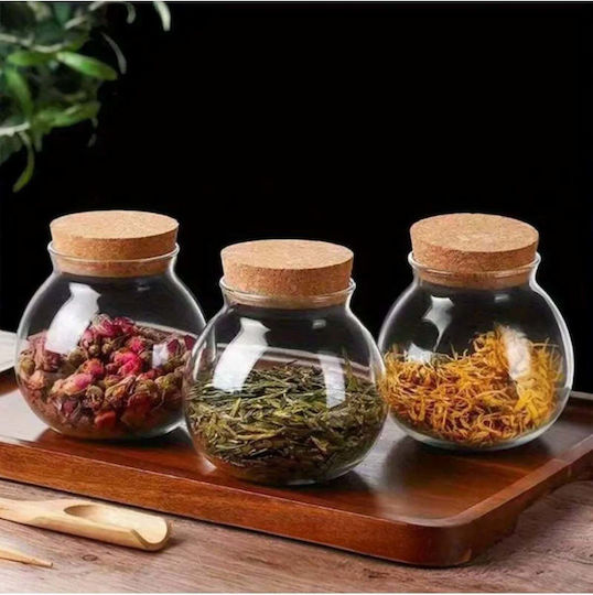 SteweHome Ste-041243-P41243 Spice Jars Glass on Base White 2 Pieces