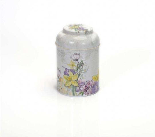 SteweHome Metallic White Spice Jar