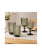 Cryspo Trio Noris Smoke Set of Black Stemmed Glass White Wine Glasses 350ml 24 pcs
