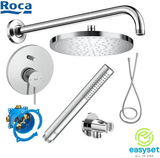 Roca 50C00+A5A0B9EC00 за Душ Сребрист