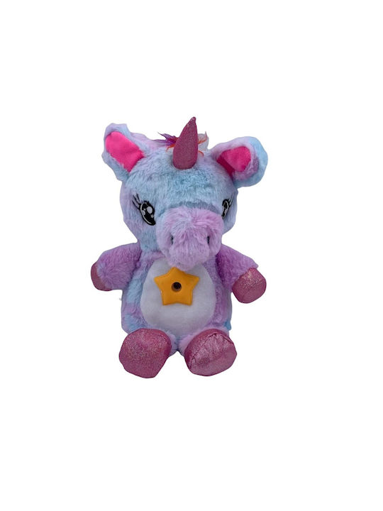 LED Kinder Tischlampe Projektor Berührung Teddy mit Sternenprojektion Weiß 30x16cm