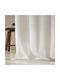 Gofis Home Κουρτίνα με Τρέσα Off Off White 509x295εκ.