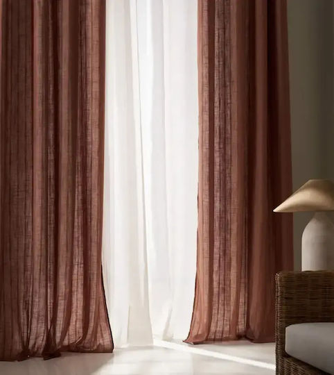 Gofis Home Vorhang mit Grommets Rust Rust 705x280cm