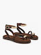 Women's Flat Sandals Brown