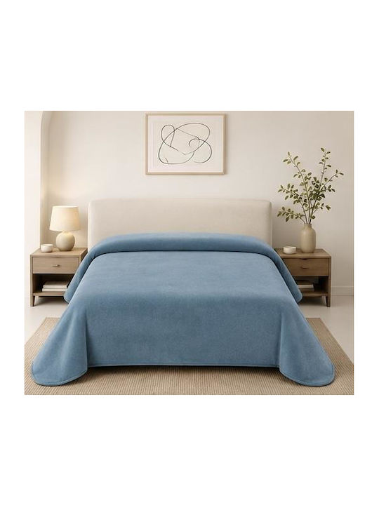 Linea Home Beverly Κουβέρτα Πικέ Μονή 160x220εκ. Πετρολ