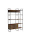 Nezer Walnut Bookcase 120x35x180cm