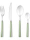 Estia Ligne Green Cutlery Set Stainless Steel Green 16 Pieces