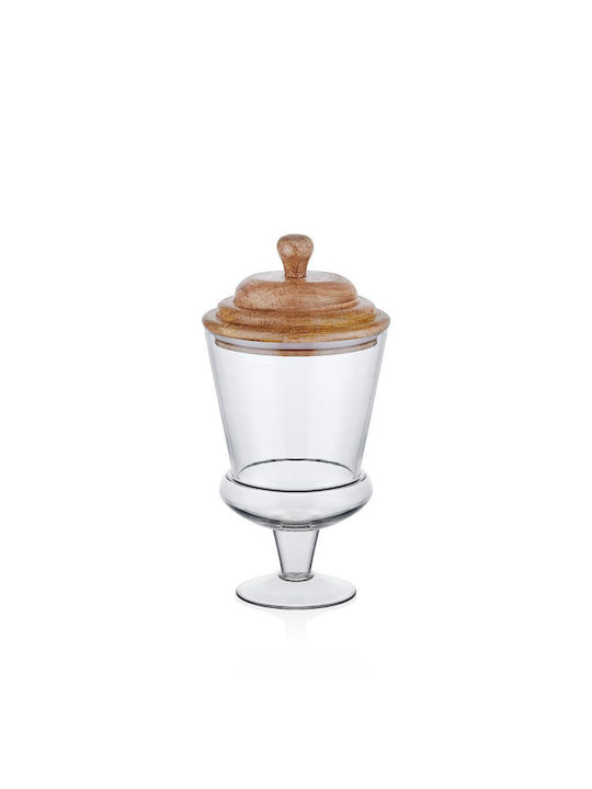 Stewehome Borcan Pentru Biscuiți Din Sticlă Portocaliu 30x15x15 Cm Stewehome Borcan Pentru Biscuiți Din Sticlă Portocaliu 30x15x15 Cm