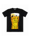 Men's T-shirt Beer Graphic Print Black 63837