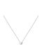 La Petite Story Necklace with Butterfly Design in Silver with Zircon