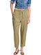 Women's Fabric Trousers Green
