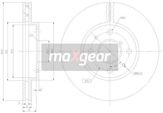 Disc De Frână Daihatsu Față Materia Sirion 1.0-1.5 05 Di-617