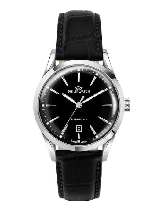 Philip Watch Men's Watch 39mm Battery with Blac...