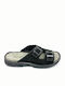 Leather Men's Sandals In Black Colour