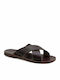 Men's Sandals Cross Straps Ikaros Brown