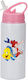 Photoretous Kinder Trinkflasche Ariel 600ml Weiß Rosa Deckel