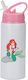 Photoretous Kinder Trinkflasche Ariel 600ml Weiß Rosa Deckel