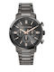 Trussardi T-couple Men's Watch 43mm Battery with Grey Metal Bracelet