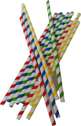 Paper Shake Straws Colorful Stripes Pack 50 Pcs Horeca Poland Paper Shake Straws Colorful Stripes Pack 50 Pcs Horeca Poland