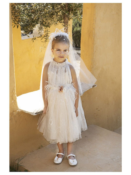 Baby Bloom Oranges Taufkleid aus Spitze
