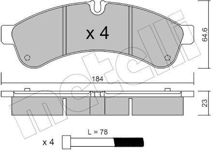 Τακάκια Φρένων Iveco Daily 06 Πίσω 3.0 Jtd 42555633