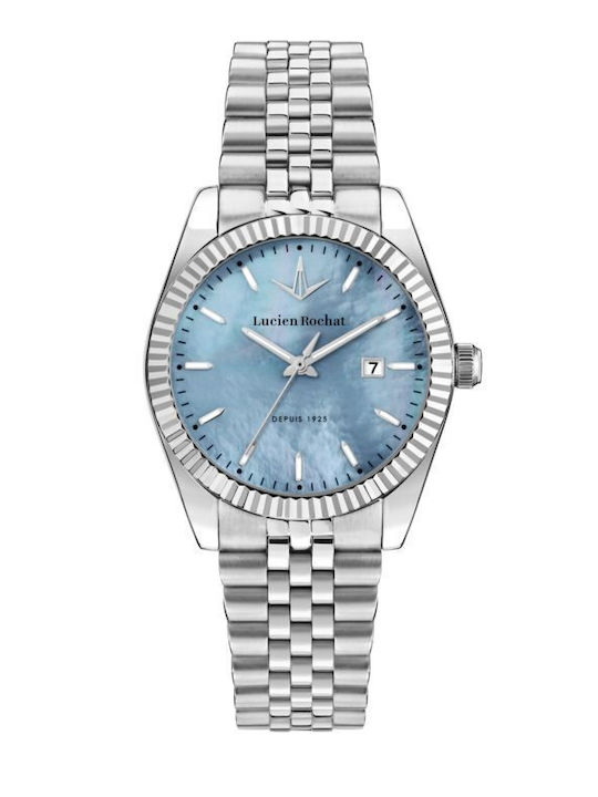 Lucien Rochat Womens Watch 35mm Battery With Silver Metal Bracelet