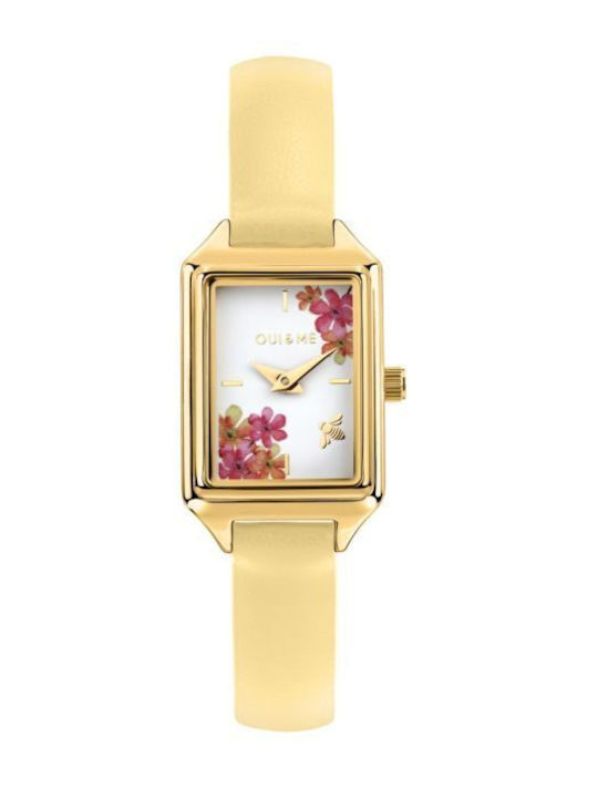Oui & Me Battery Women's Watch with Leather Strap