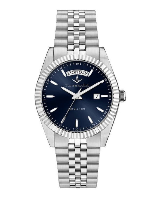 Lucien Rochat Womens Watch 39mm Battery With Silver Metal Bracelet
