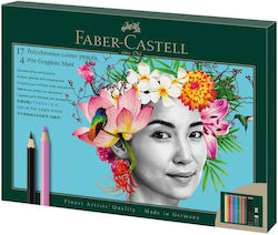 Set Cadou Faber-Castell Polychromos & Pitt Graphite Matt 23 De Piese
