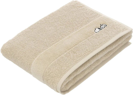 Плажна Кърпа 70x140 Sleepy Snoopy Peanuts Бежова