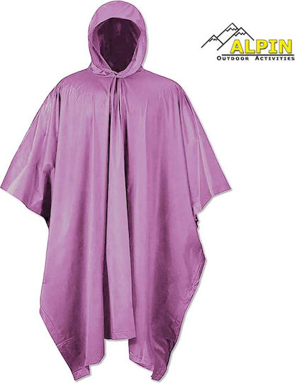 Alpin Waterproof Pvc Poncho 127*203cm Pink