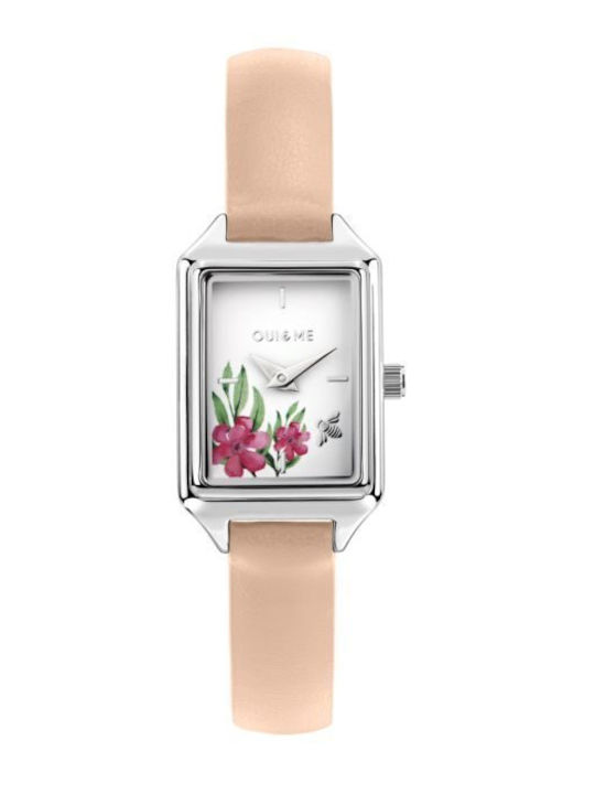 Oui & Me Battery Women's Watch with Leather Strap