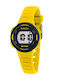 Chronostar Digital Womens Watch 31mm Battery with Yellow Rubber Strap