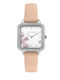 Oui & Me Women's Watch Battery with Pink Leather Strap