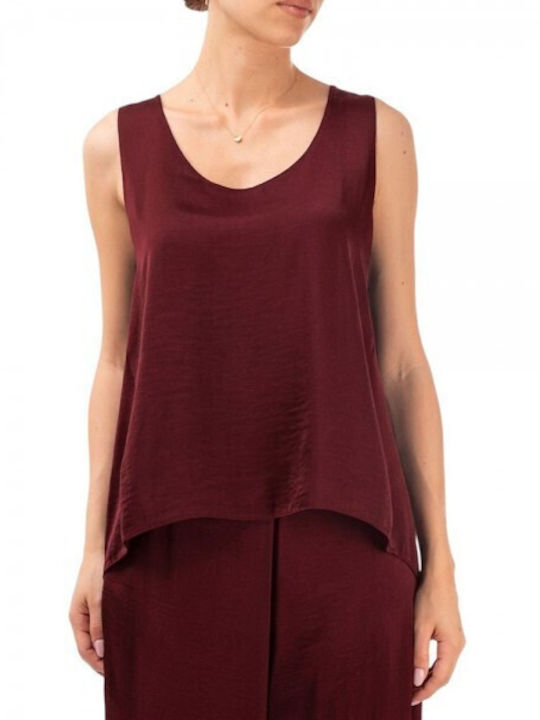 Moutaki Women's Sleeveless Blouse Chili