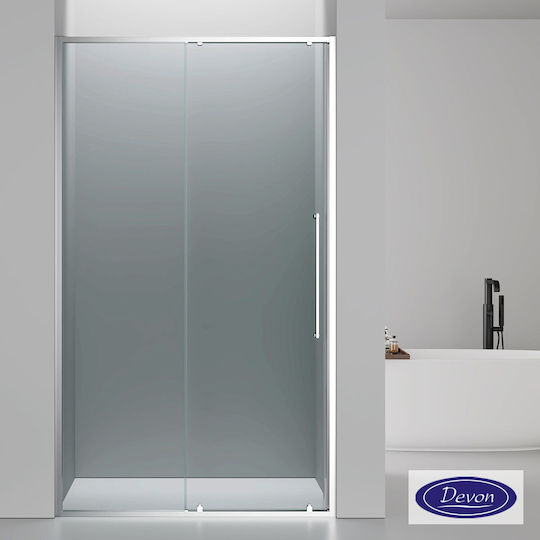 Devon Elli Shower Cabin with Sliding Door 130x200cm Chrome