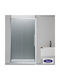 Devon Elli Καμπίνα Ντουζιέρας με Συρόμενη Πόρτα 110x200cm Chrome