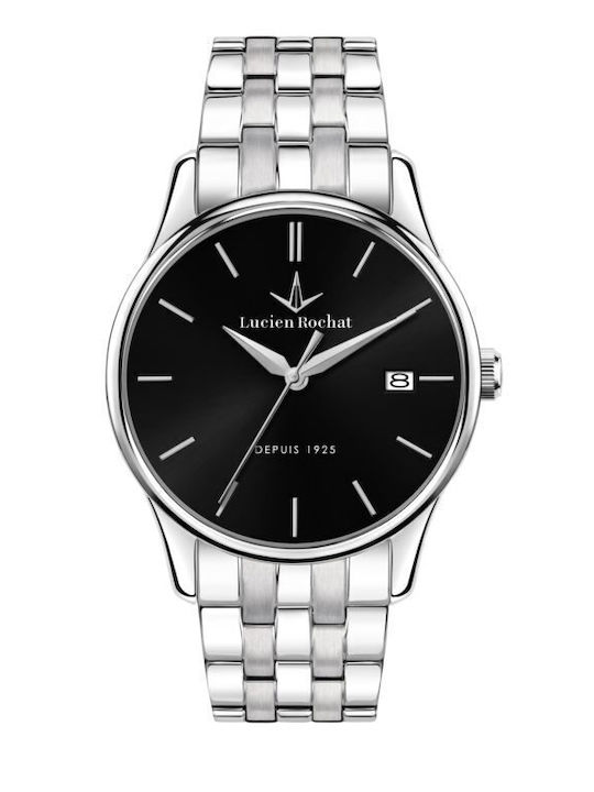 Men's Watch 39mm Battery with Silver Metal Bracelet