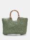 Straw Women's Handbag Khaki