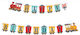 Γιρλάντα "happy Birthday" Τρένο Happy Express