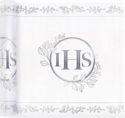Organza Communion Table Runner Silver Ihs Eucalyptus Holy Communion 5m