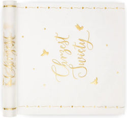 Organza Table Runner Decoration Holy Baptism Christening Gold 30cm 5m