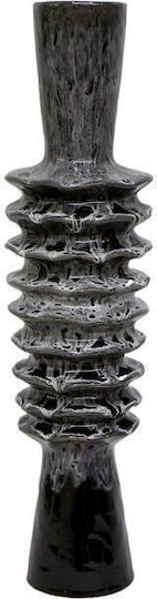 Fylliana Decorative Ceramic Grey Vase 13xH51cm
