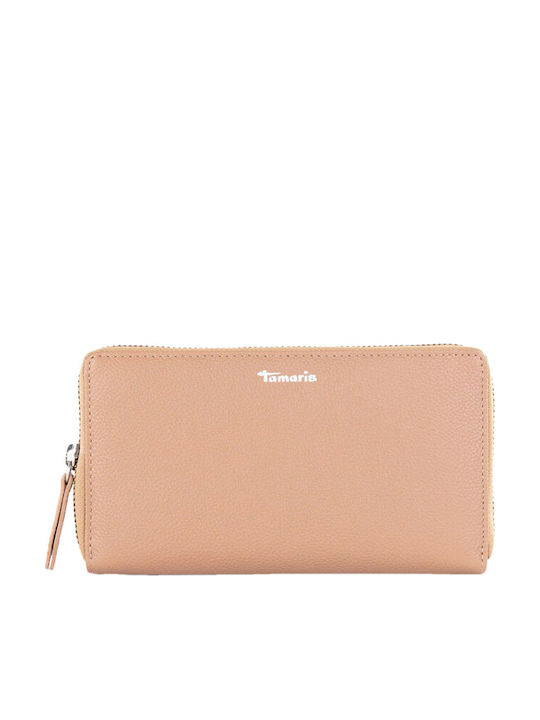 Tamaris Large Leather Women's Wallet Beige