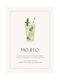 Poster Mojito Cocktail Pst25423 30cm X 40cm-71030pd154515