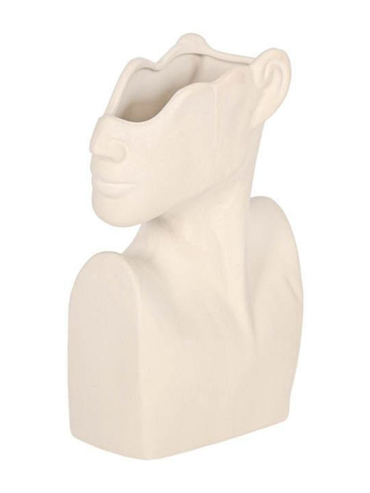 Fylliana Ceramic White Plant Pot 18x7x26cm