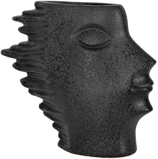 Fylliana Ceramic Black Plant Pot 31x6x27cm