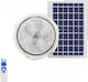 Hanging Solar Light 200W Cold White 6500K with Photocell and Remote Control IP54