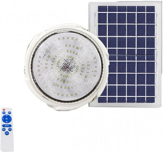 Hanging Solar Light 200W Cold White 6500K with Photocell and Remote Control IP54