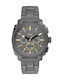 Fossil Machine Chrono Мъжки Часовник 44мм На Батерия Сив